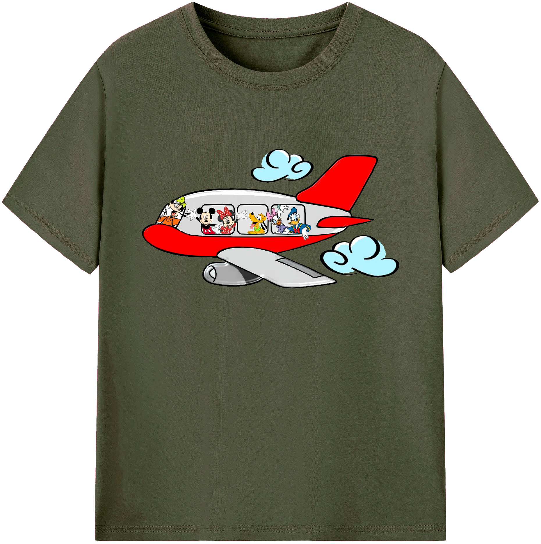 ミッキーマウス Mickey Mouse 綿100％ メンズ半袖Tシャツ｜肌触りやわらか＆通気性